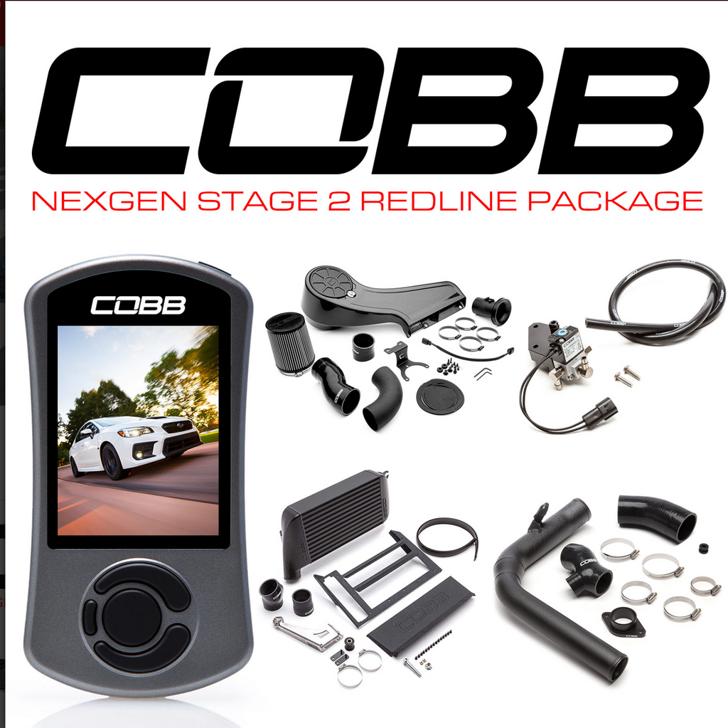 Cobb 15-21 Subaru WRX NexGen Stage 2 Redline Carbon Fiber Power Package - Black