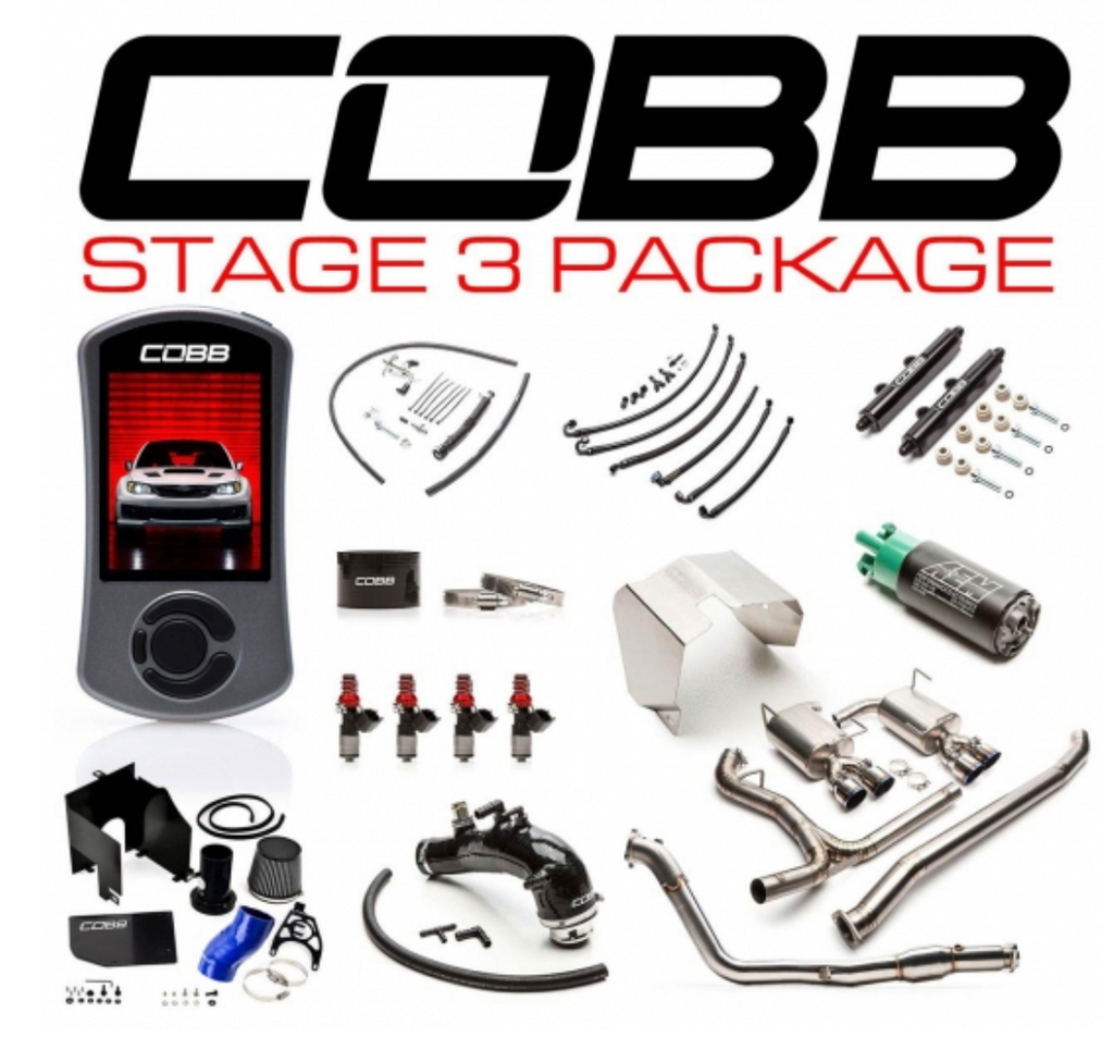 Cobb 11-14 Subaru STI Sedan Stage 3 Power Package (Titanium) - Blue