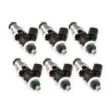 Load image into Gallery viewer, Injector Dynamics 1700cc Injectors-48mm Length-14mm Top - 14mm Low O-Ring (R35 Low Spacer)(Set of 6)