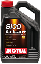 Load image into Gallery viewer, Motul 5L Synthetic Engine Oil 8100 5W30 X-CLEAN Plus