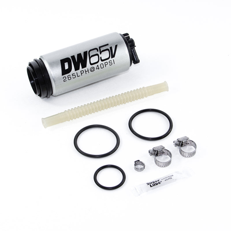 DeatschWerks DW65v Series 265 LPH Compact In-Tank Fuel Pump w/ VW/Audi 1.8T FWD Set Up Kit