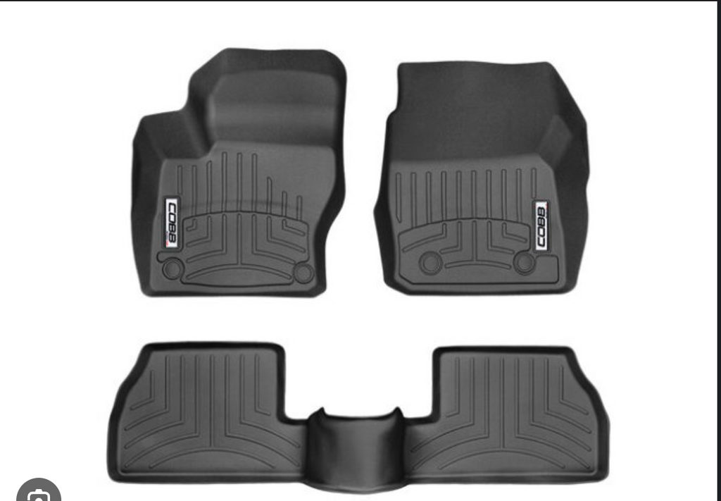 COBB 16-17 Ford Focus RS Front and Rear FloorLiner by WeatherTech - Black