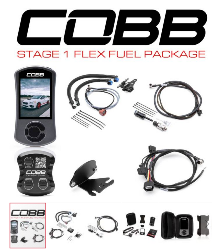 Cobb 15-17 Subaru WRX Stage 1 CAN Flex Fuel Power Package