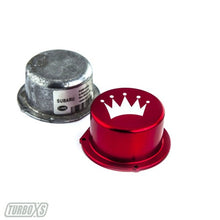 Load image into Gallery viewer, Turbo XS 15-16 Subaru WRX Billet Aluminum Vacuum Pump Cover - Red