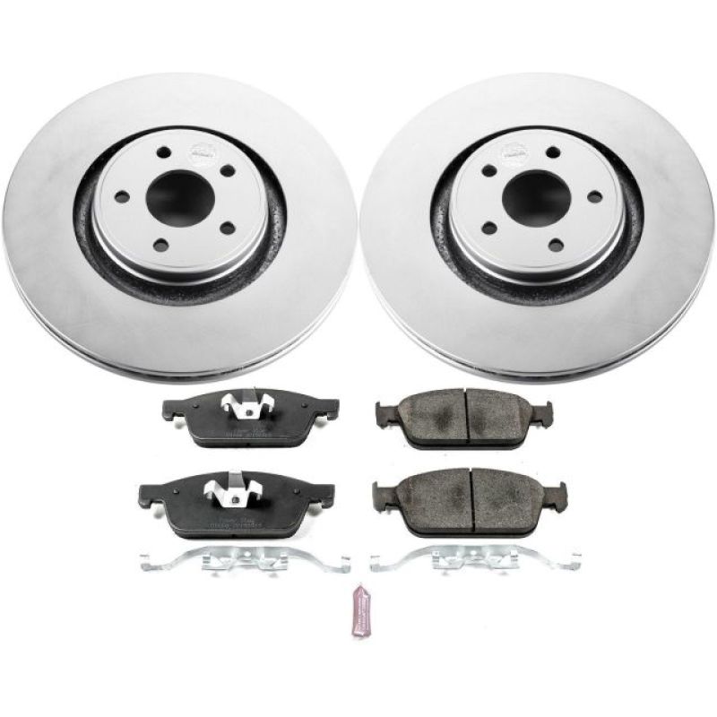 Power Stop 13-14 Ford Focus Front Z17 Evolution Geomet Coated Brake Kit