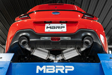 Load image into Gallery viewer, MBRP 13-16 Subaru BRZ 2.0L/ 2.4L 3in Dual Split Rear Cat Back w/CF Tips- T304
