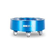 Load image into Gallery viewer, Mishimoto Borne Off-Road Wheel Spacers - 6x139.7 - 93.1 - 35mm - M12 - Blue