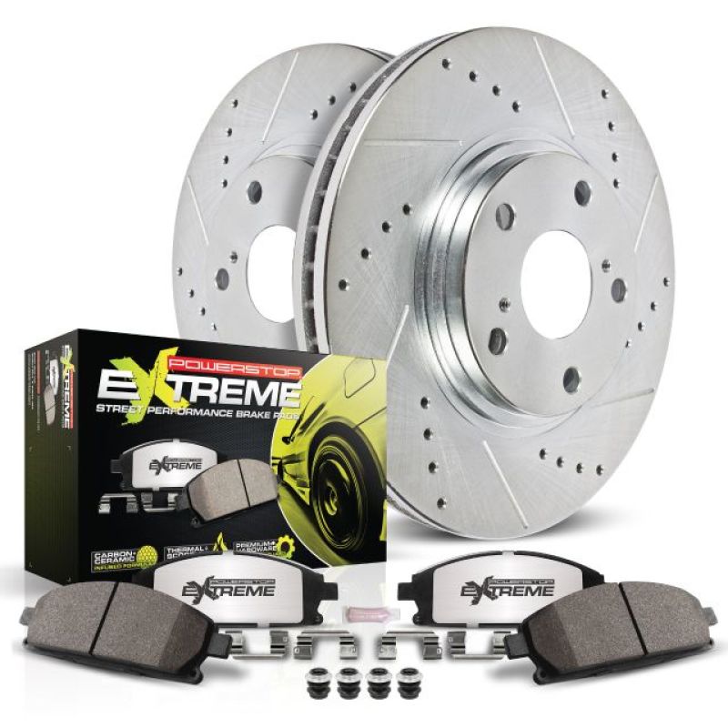 Power Stop 08-14 Subaru Impreza Rear Z26 Street Warrior Brake Kit