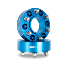 Load image into Gallery viewer, Mishimoto Borne Off-Road Wheel Spacers - 6x139.7 - 93.1 - 35mm - M12 - Blue