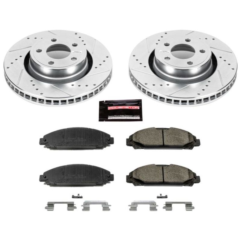 Power Stop 15-19 Ford Mustang Front Z23 Evolution Sport Brake Kit