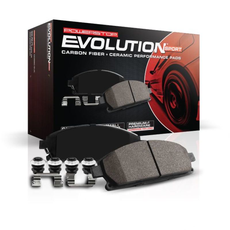 Power Stop 2002 Ford E-550 Super Duty Front or Rear Z23 Evolution Sport Brake Pads w/Hardware