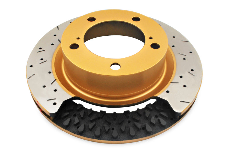 DBA 09+ Nissan GTR Rear Drilled & Slotted 5000 Series Brembo Direct Replacement Rotor