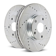 Load image into Gallery viewer, Power Stop 2002 Ford E-550 Super Duty Front Evolution Drilled &amp; Slotted Rotors - Pair
