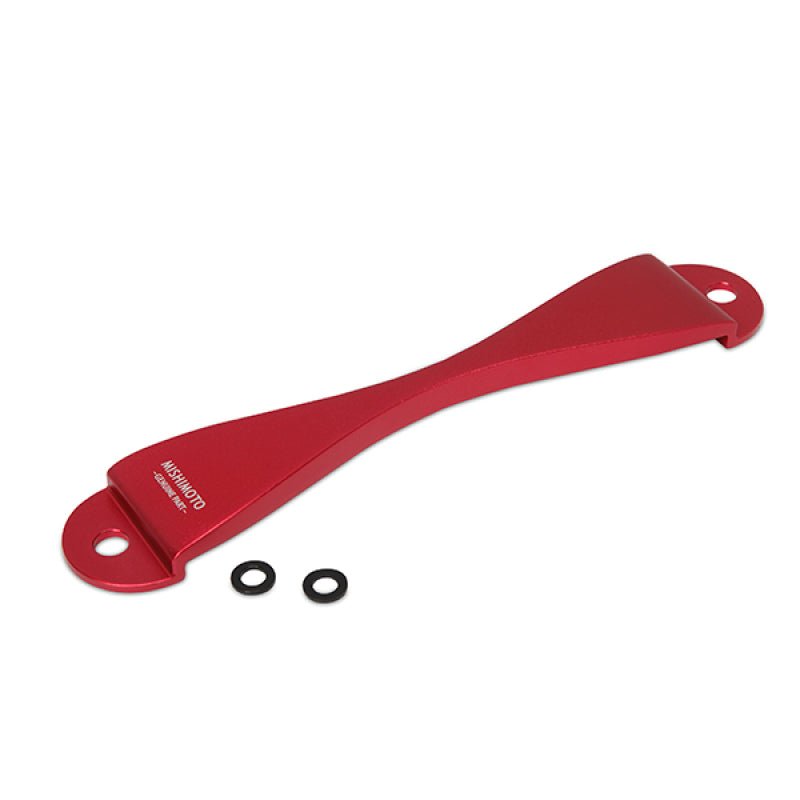 Mishimoto Subaru CNC Battery Tie-Down - Red